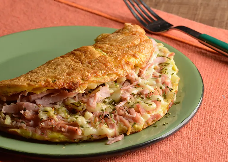 Toasted deli omelet